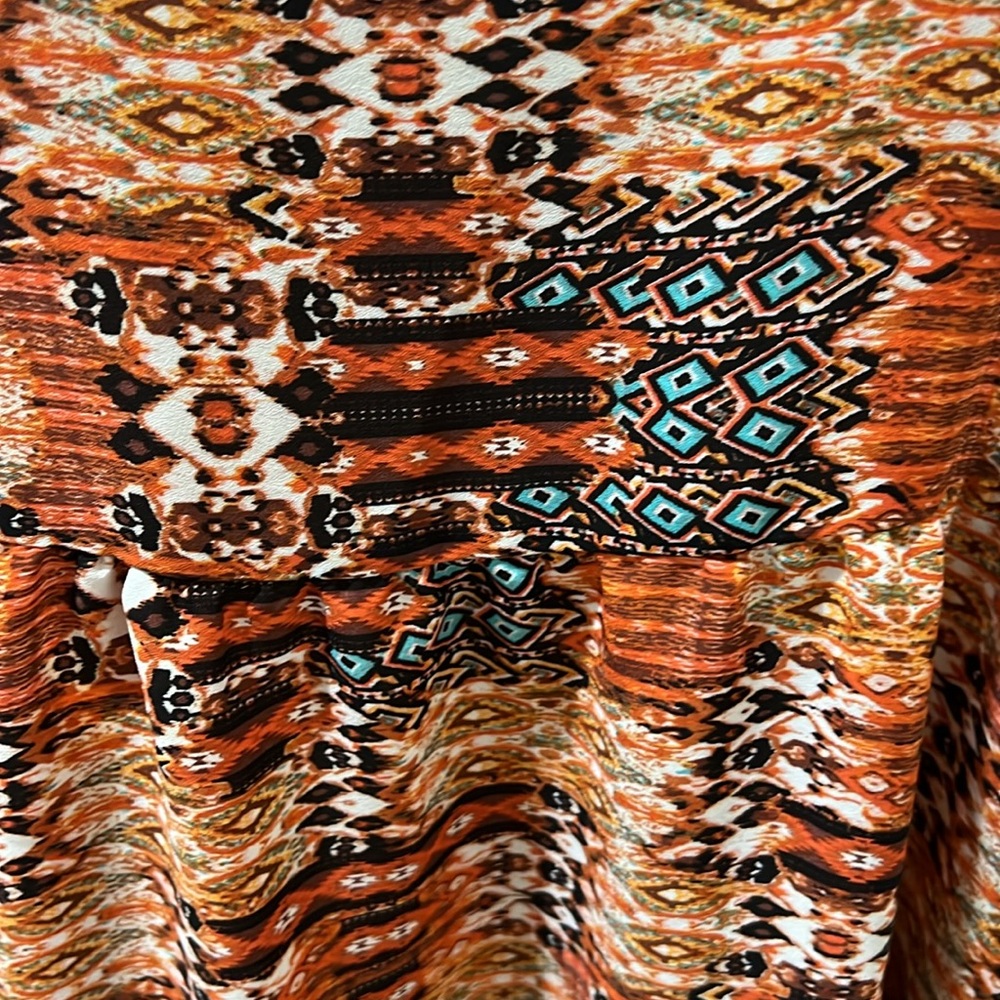 Ladies BELLINO Aztec Print Strappy Mini Dress M - Picture 7 of 9